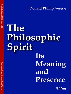 cover image of The Philosophic Spirit